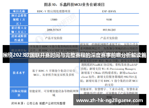 围绕2023欧国联开赛时间与完整赛程的深度赛事前瞻分析解读篇